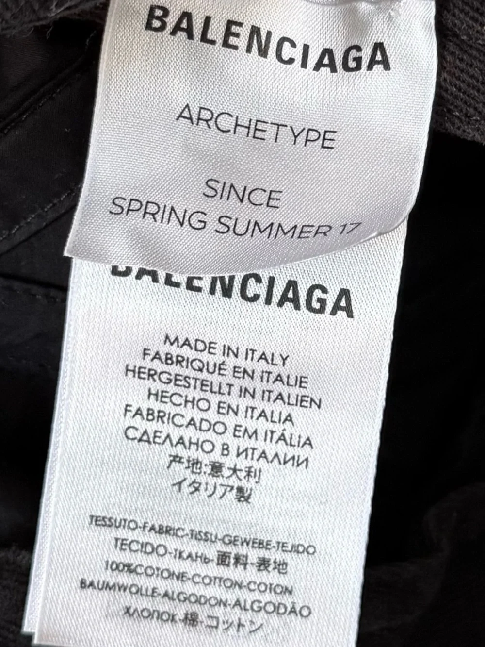 Balenciaga Designer Black White Embroidered Logo Baseball Cap Hat Made In Italy - Picture 4 of 6
